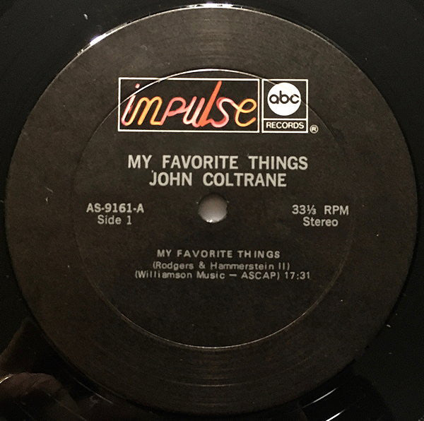 John Coltrane : Selflessness Featuring My Favorite Things (LP, Album, RE)