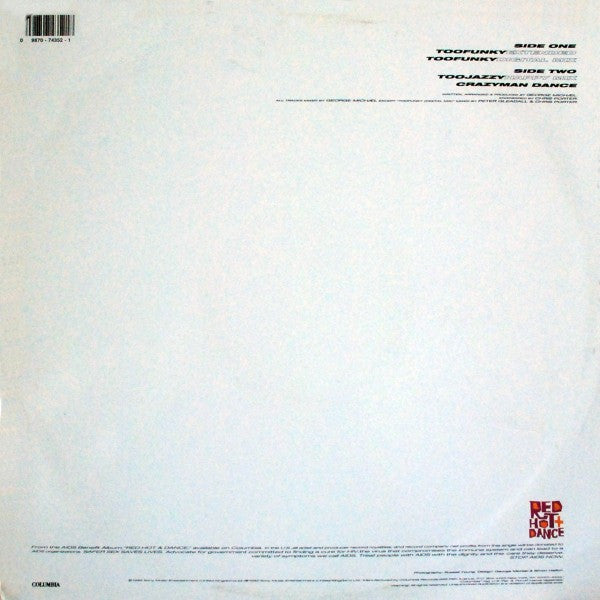 George Michael : Too Funky (12")