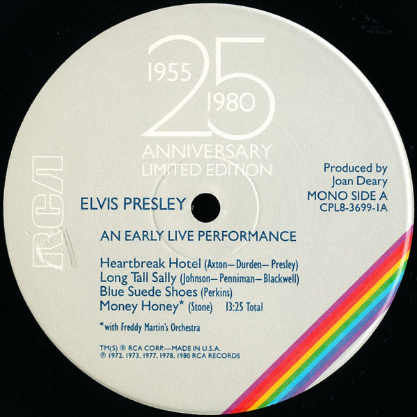 Elvis Presley : Elvis Aron Presley (1955-1980 - 25 Anniversary) (8xLP, Mono + Box, Ltd, Num)