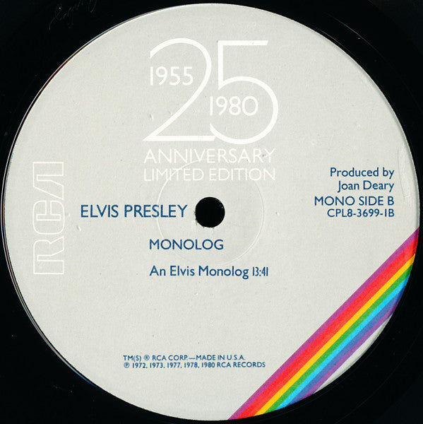 Elvis Presley : Elvis Aron Presley (1955-1980 - 25 Anniversary) (8xLP, Mono + Box, Ltd, Num)