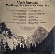 Merle Haggard : I'm Always On A Mountain When I Fall (LP, Album, Pin)