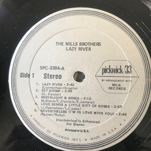 The Mills Brothers : Lazy River (LP, Album, RE)