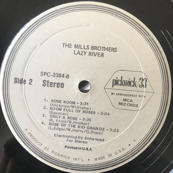 The Mills Brothers : Lazy River (LP, Album, RE)