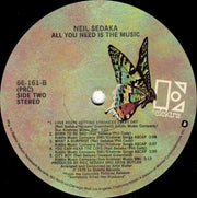 Neil Sedaka : All You Need Is The Music (LP, Album, Gat)