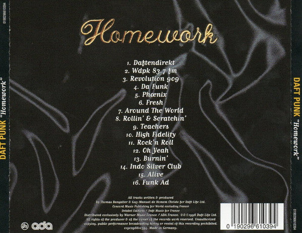 Daft Punk : Homework (CD, Album, RE)