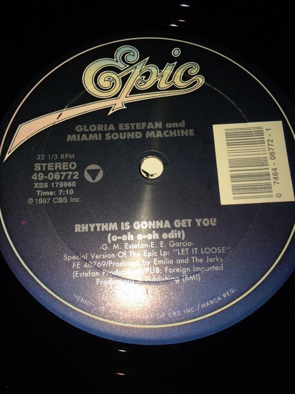 Miami Sound Machine : Rhythm Is Gonna Get You (12", Single)