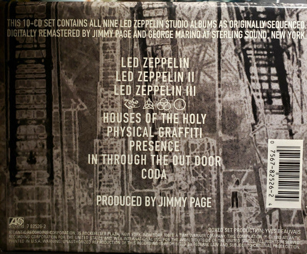 Led Zeppelin : The Complete Studio Recordings (10xCD, Album, RE, RM, Spe + Box, Comp)
