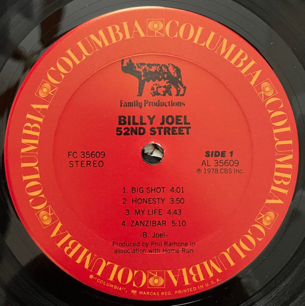 Billy Joel : 52nd Street (LP, Album, Ter)