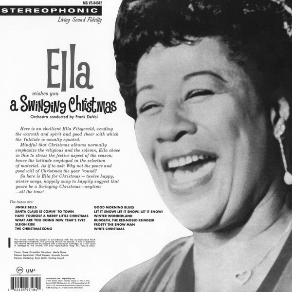 Ella Fitzgerald : Ella Wishes You A Swinging Christmas (LP, Album, RE, RM, 180)