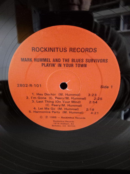 Mark Hummel & The Blues Survivors : Playin' In Your Town (LP)