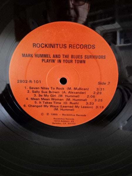 Mark Hummel & The Blues Survivors : Playin' In Your Town (LP)