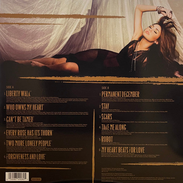 Miley Cyrus : Can't Be Tamed (LP, Album, Ltd, RE, Gol)