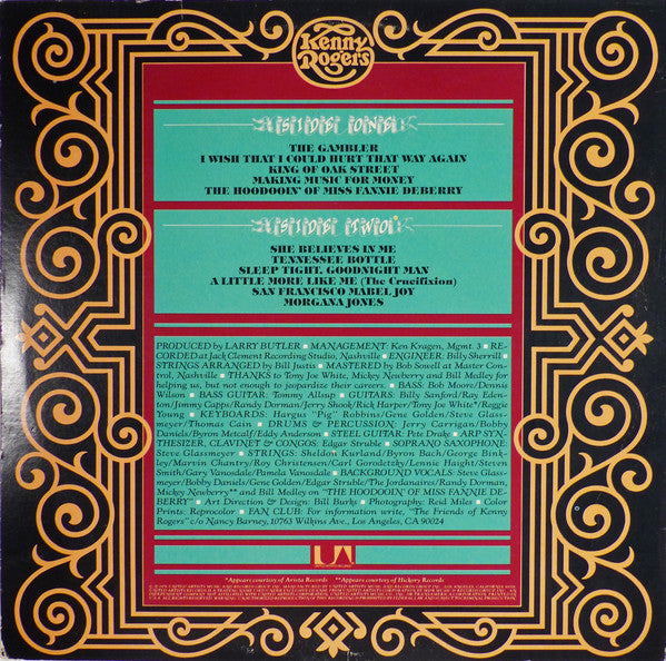 Kenny Rogers : The Gambler (LP, Album)