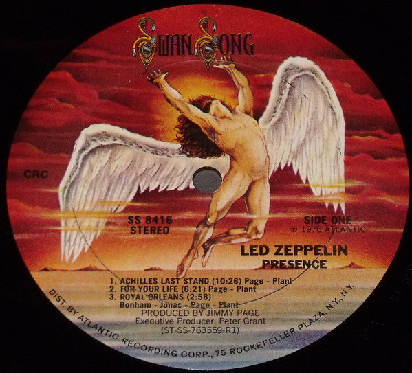 Led Zeppelin : Presence (LP, Album, Club, R1,)