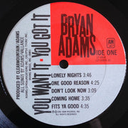 Bryan Adams : You Want It, You Got It (LP, Album, Ter)
