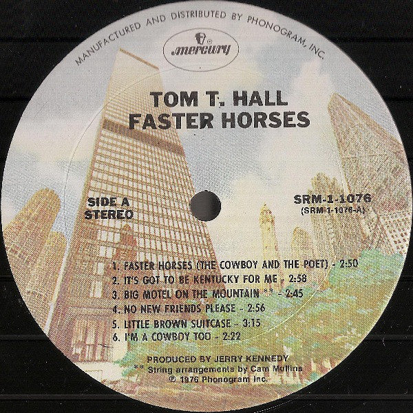 Tom T. Hall : Faster Horses (LP, Album, Ter)