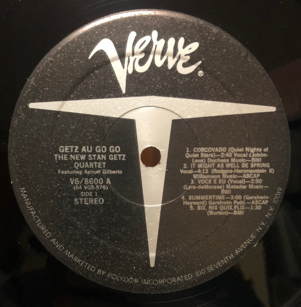 The New Stan Getz Quartet Featuring Astrud Gilberto : Getz Au Go Go (LP, Album, RE, Gat)