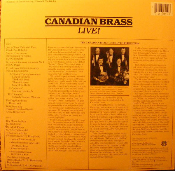 The Canadian Brass : Live! (LP, Album)