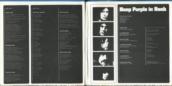 Deep Purple : In Rock (LP, Album, RE, Jac)