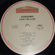 Sorrows : Love Too Late (LP, Album)
