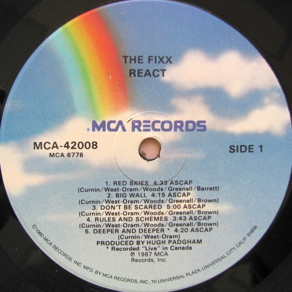 The Fixx : React (LP, Album)