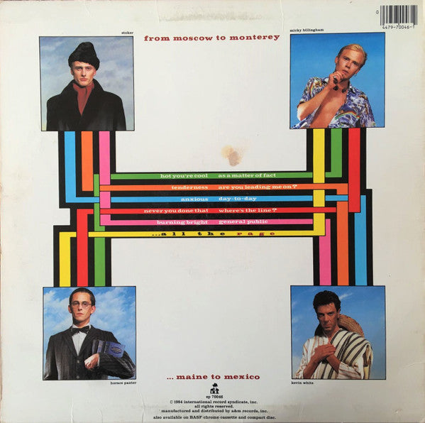 General Public : ...All The Rage (LP, Album, Ele)