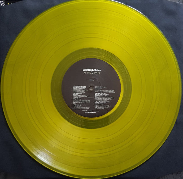 Various : LateNightTales Presents At The Movies (2xLP, Comp, Ltd, Yel)