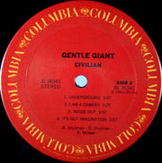 Gentle Giant : Civilian (LP, Album, Ter)