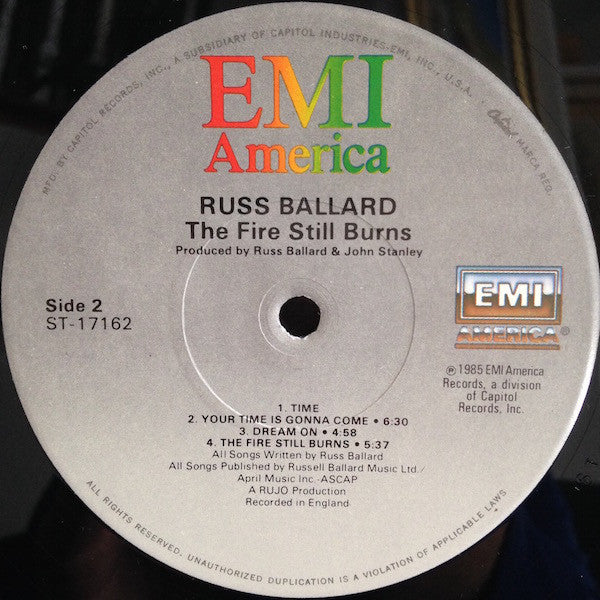 Russ Ballard : The Fire Still Burns (LP, Album)