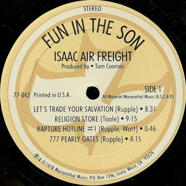 Isaac Air Freight : Fun In The Son (LP)