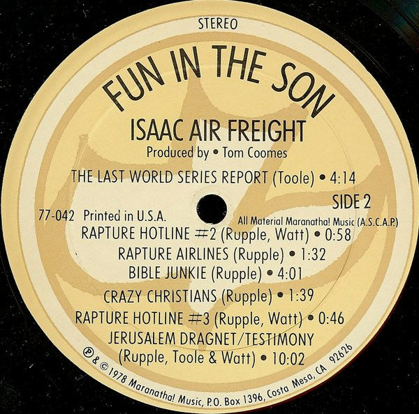 Isaac Air Freight : Fun In The Son (LP)