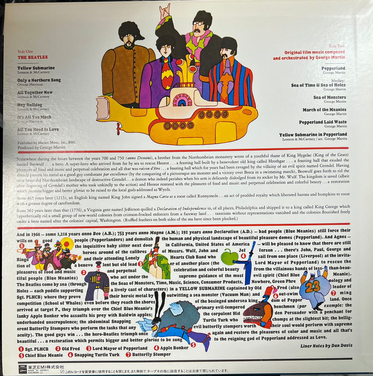 The Beatles - Yellow Submarine (Very Good Plus (VG+)) Rock, Pop, Stage & Screen (LP, Album)