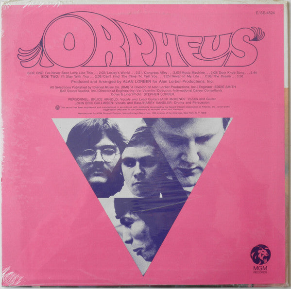 Orpheus (5) : Orpheus (LP, Album, RP, MGM)