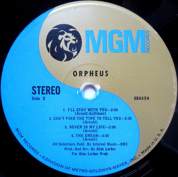Orpheus (5) : Orpheus (LP, Album, RP, MGM)
