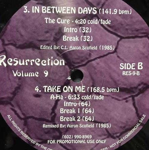 Various : Resurrection Vol. 9 (12", Comp, Promo)