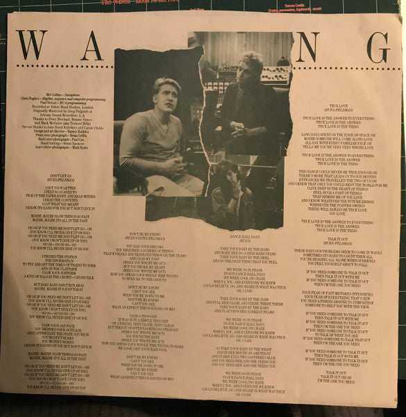 Wang Chung : Points On The Curve (LP, Album, All)