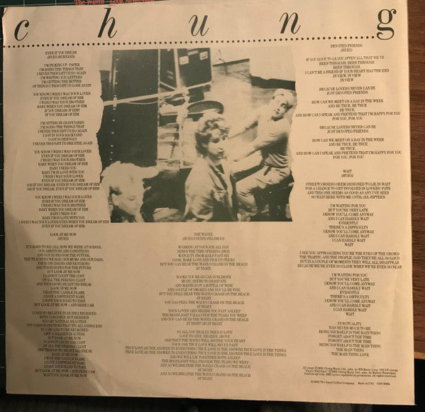 Wang Chung : Points On The Curve (LP, Album, All)