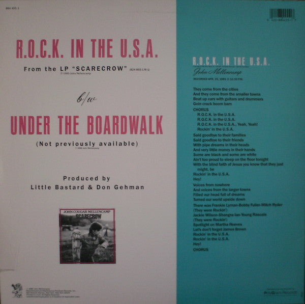 John Cougar Mellencamp : R.O.C.K. In The U.S.A. (12", Single)