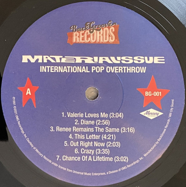 Material Issue : International Pop Overthrow (LP, Album, RE)