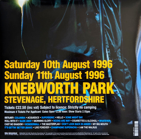 Oasis (2) : Knebworth 1996 (3xLP, Album, 180)