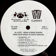 Gil Scott-Heron And Brian Jackson* : From South Africa To South Carolina (LP, Album, RE)