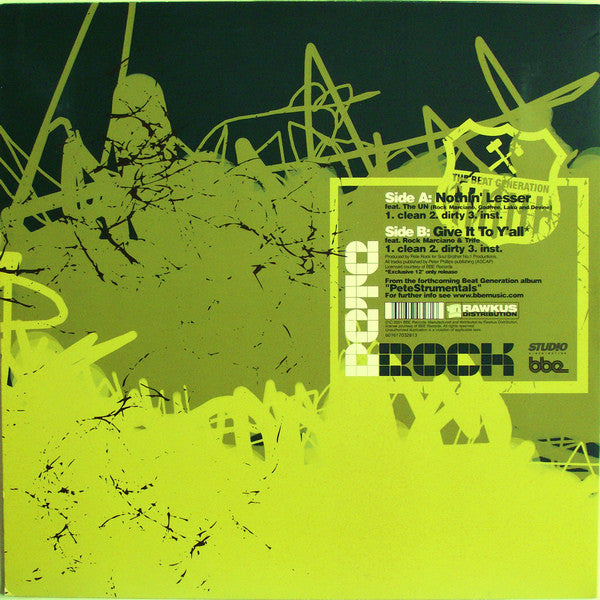 Pete Rock : Nothin' Lesser / Give It To Y'all (12")