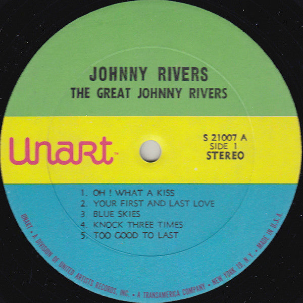 Johnny Rivers : The Great Johnny Rivers (LP, Album, RE)