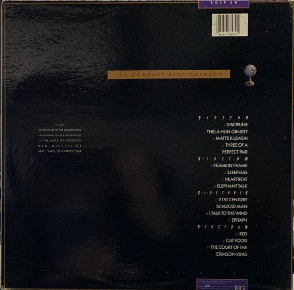 King Crimson : The Compact King Crimson (2xLP, Comp)