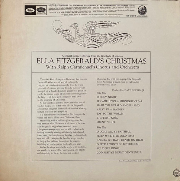 Ella Fitzgerald : Ella Fitzgerald's Christmas (LP, Album, Jac)