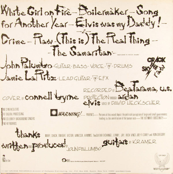 Crack The Sky : Raw (LP, Album, RM, Hau)