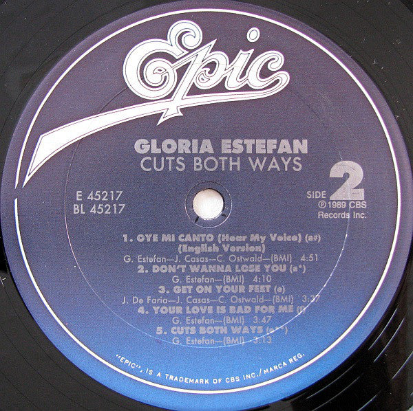 Gloria Estefan : Cuts Both Ways (LP, Album, Car)