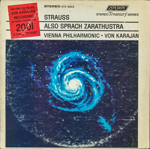 Richard Strauss - Wiener Philharmoniker, Herbert von Karajan : Also Sprach Zarathustra (LP, RE)