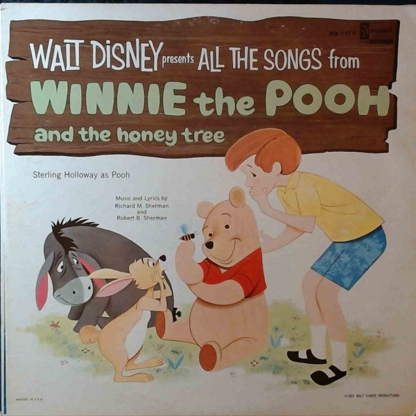 Sterling Holloway : Walt Disney Presents All The Songs From Winnie The Pooh And The Honey Tree (LP)