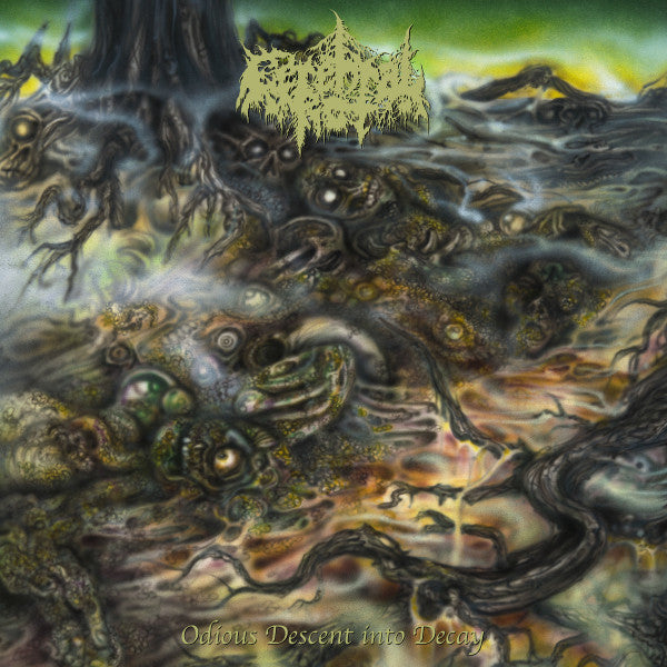 Cerebral Rot : Odious Descent Into Decay (LP, Album, Ltd, RP, Eve)